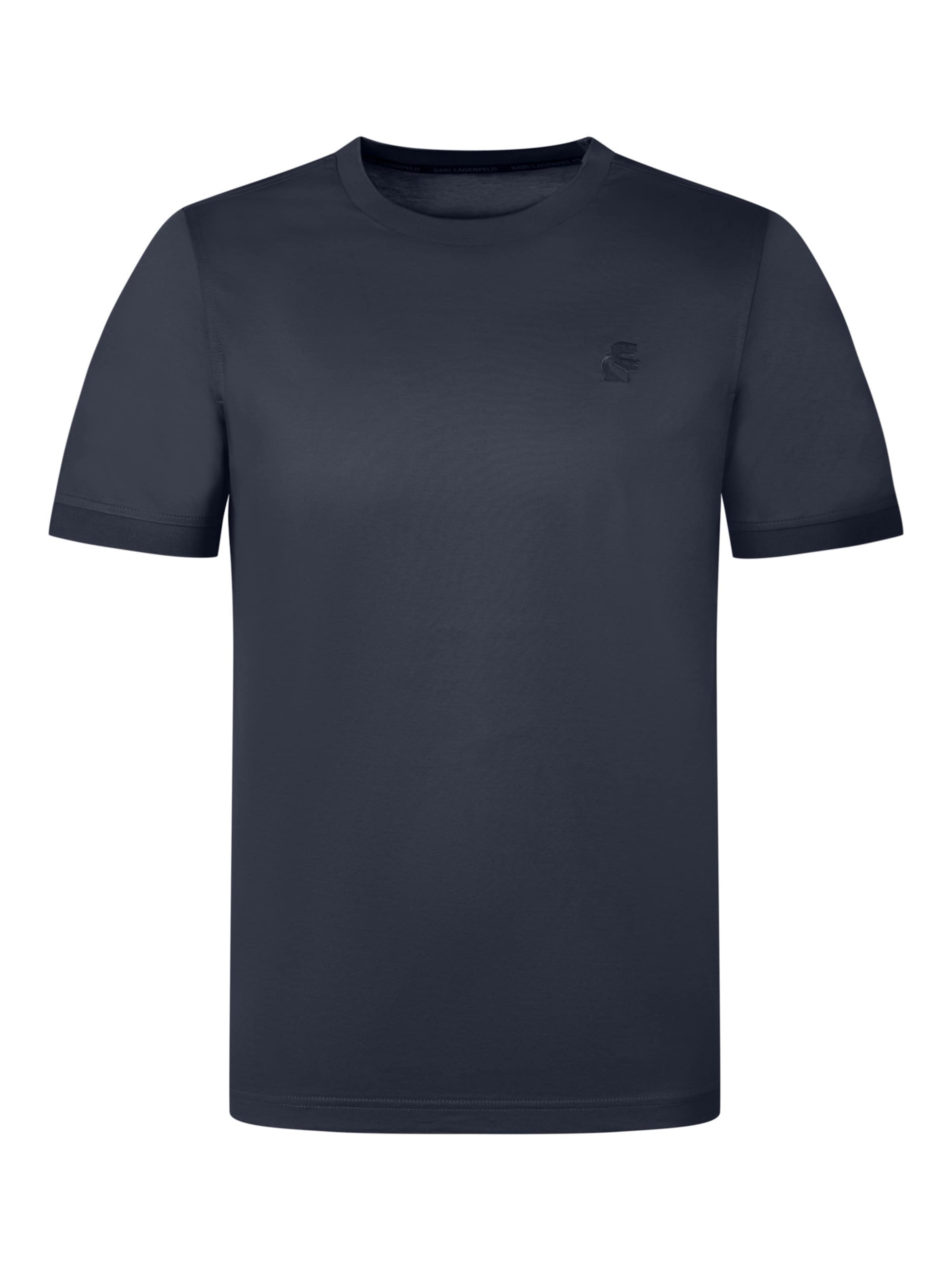 Karl Lagerfeld - Camiseta funcional en azul: frente