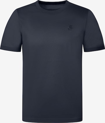 Karl Lagerfeld - Camiseta funcional en azul: frente