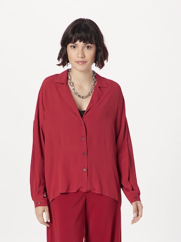 PATRIZIA PEPE Blouse in Rood: voorkant