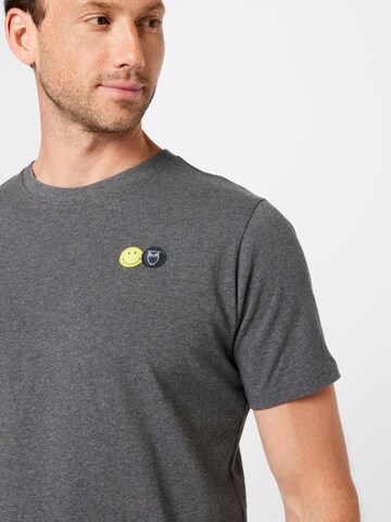 KnowledgeCotton Apparel T-Shirt -  (GOTS) in Grau