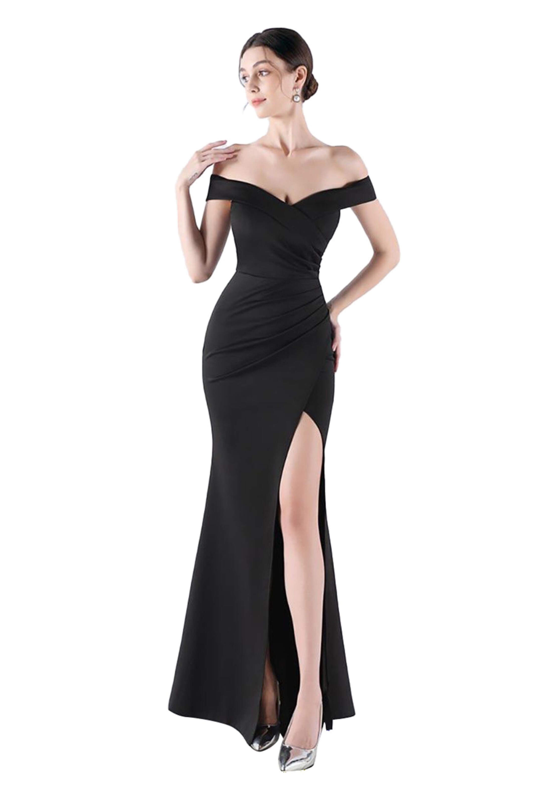 Moda Minx Abendkleid in Schwarz