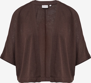 comma casual identity Strickjacke in Braun: Vorderseite