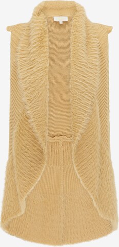 usha FESTIVAL Knitted Vest in Beige: front