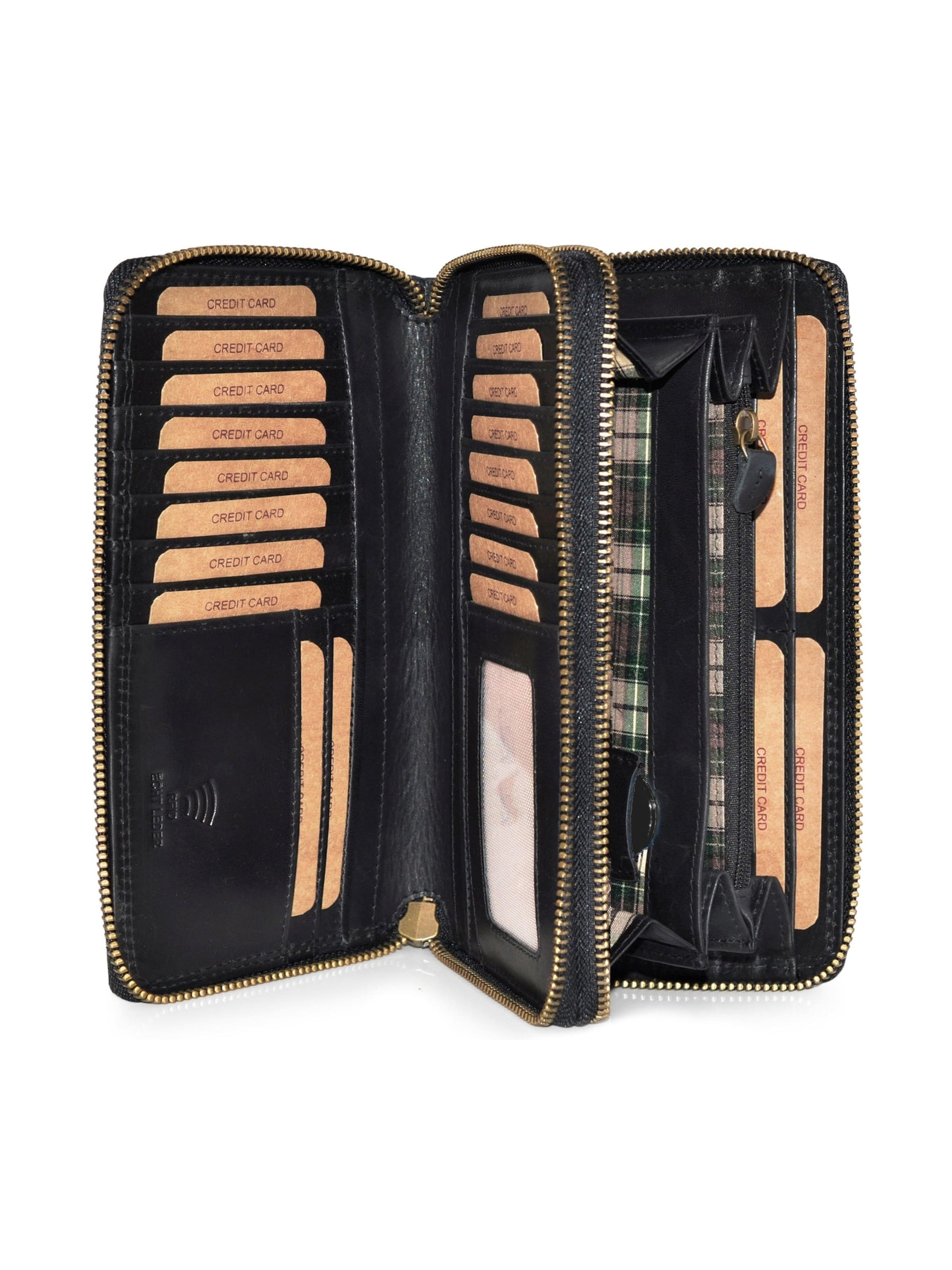 Benthill Wallet 'XXL - Groß' in Black: front