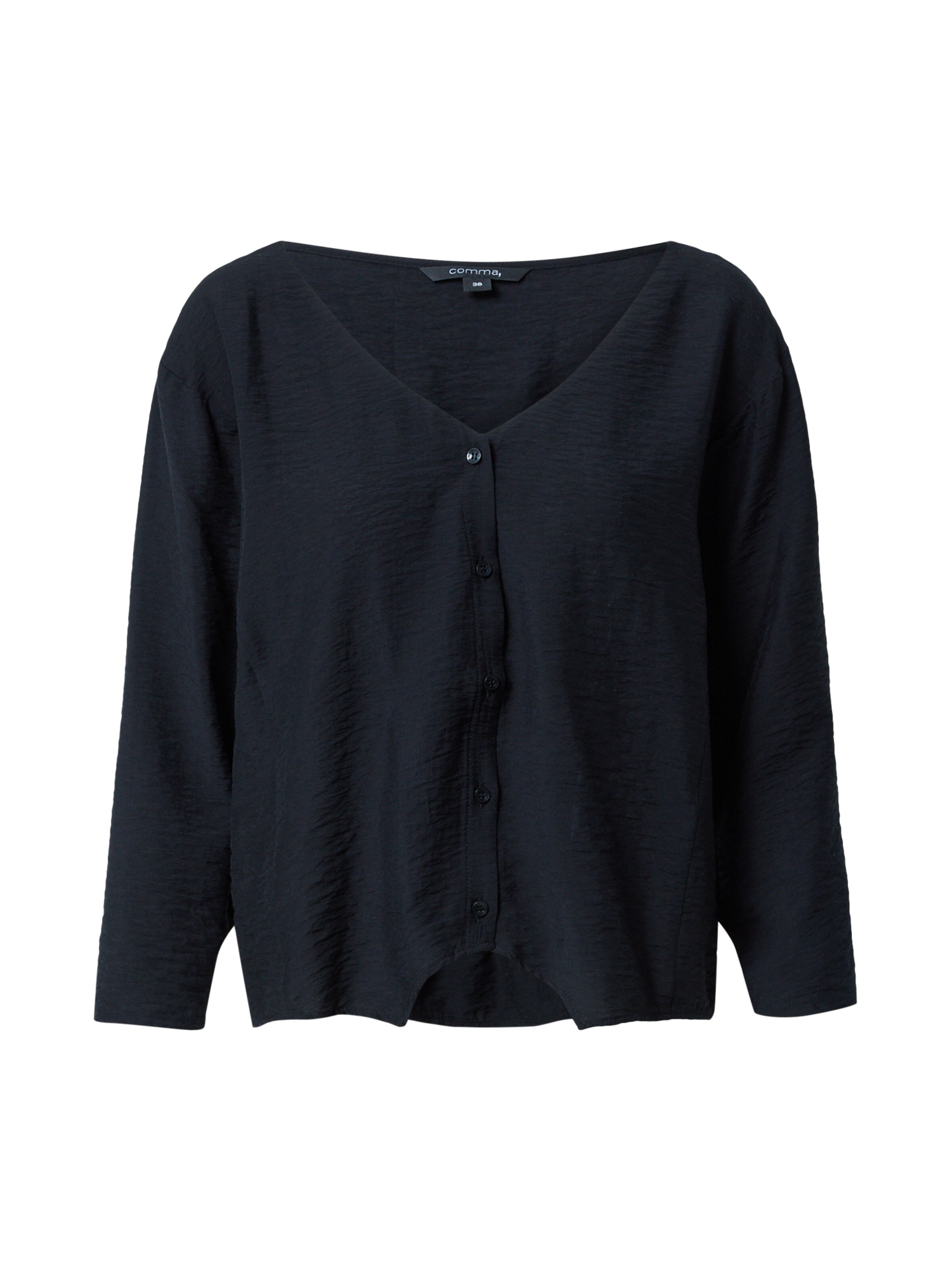 COMMA Bluse in Schwarz: Vorderseite