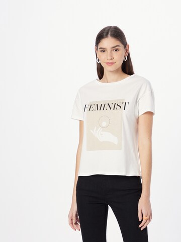 T-shirt COMMA en blanc : devant