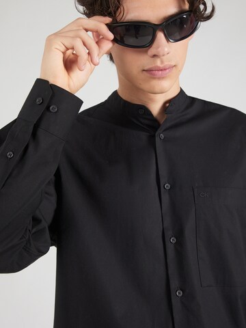Calvin Klein Regular Fit Hemd in Schwarz