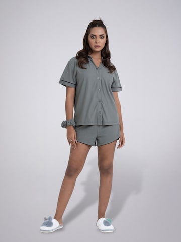 LEAFLETIC Short Pajama Set in Green
