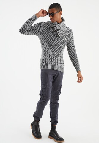 Leif Nelson Strickpullover in Grau