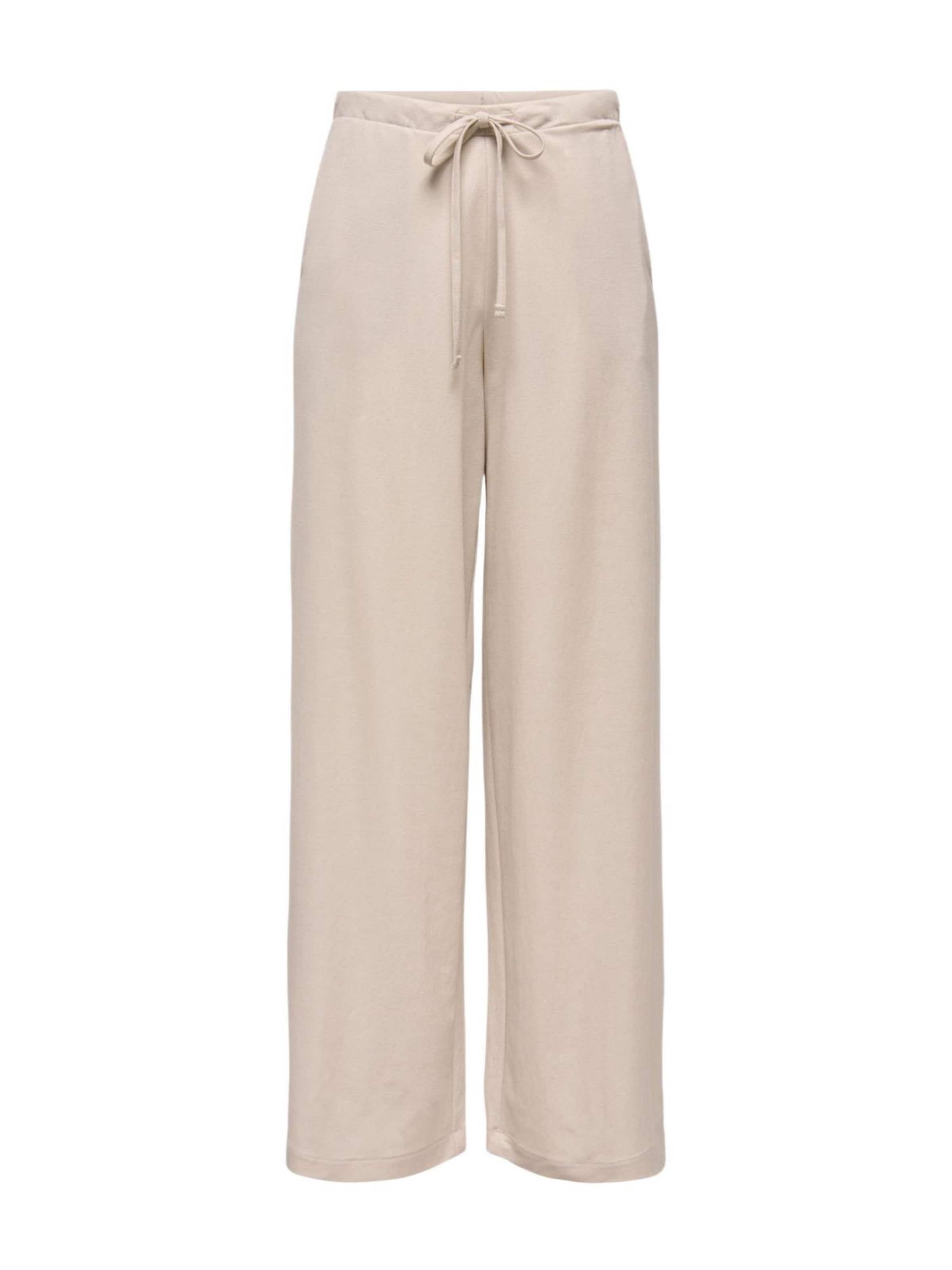 Wide leg Pantaloni 'Onlsakura' di ONLY in beige: frontale