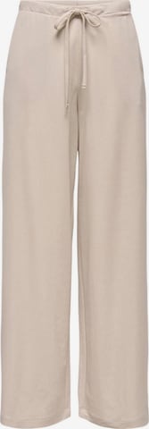 Wide leg Pantaloni 'Onlsakura' di ONLY in beige: frontale