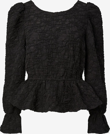 PIECES Bluse 'PCMOLLY' i sort: forside