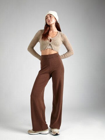 MSCH COPENHAGEN Wide leg Pants in Brown