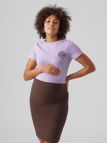 MAMALICIOUS Shirt 'Meryl' in Purple: front