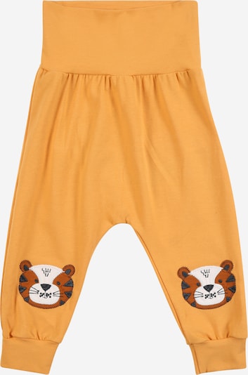 Fred's World by GREEN COTTON Hlače 'Bengal funky' | karamel / svetlo oranžna / črna / bela barva, Prikaz izdelka