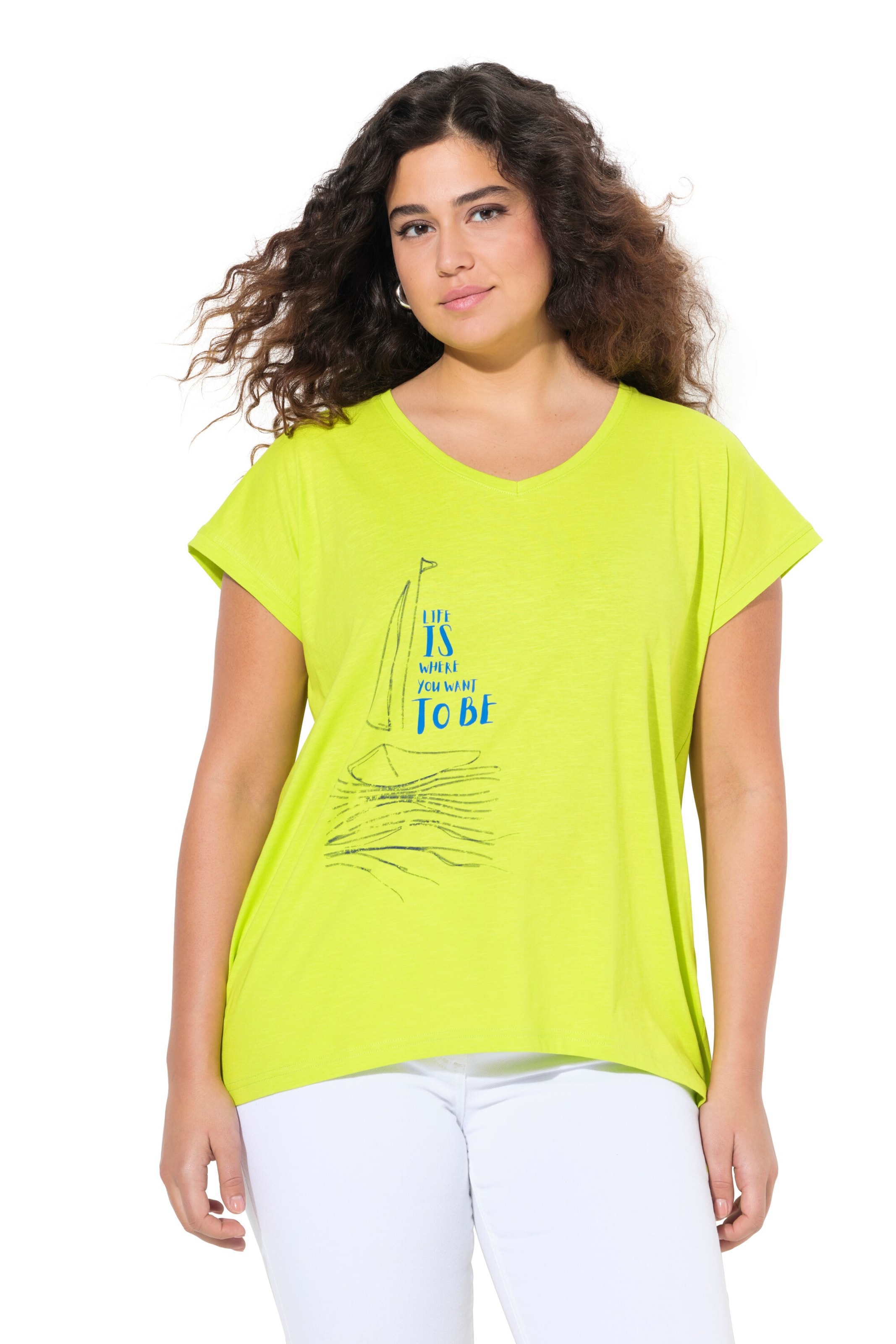 Ulla Popken Shirt in Yellow: front