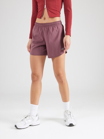 new balance regular Παντελόνι φόρμας 'Essentials' σε λιλά: μπροστά