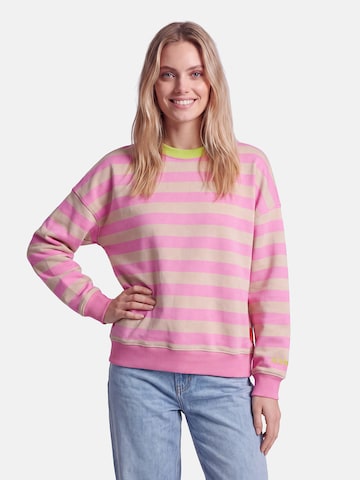 salzhaut Sweatshirt 'Dickedauer' in Pink: front