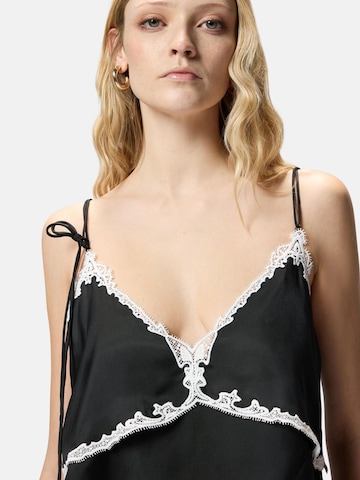 PINKO Top 'PINKO CANAZEI TOP TWILL FLUIDO TOP' in Zwart