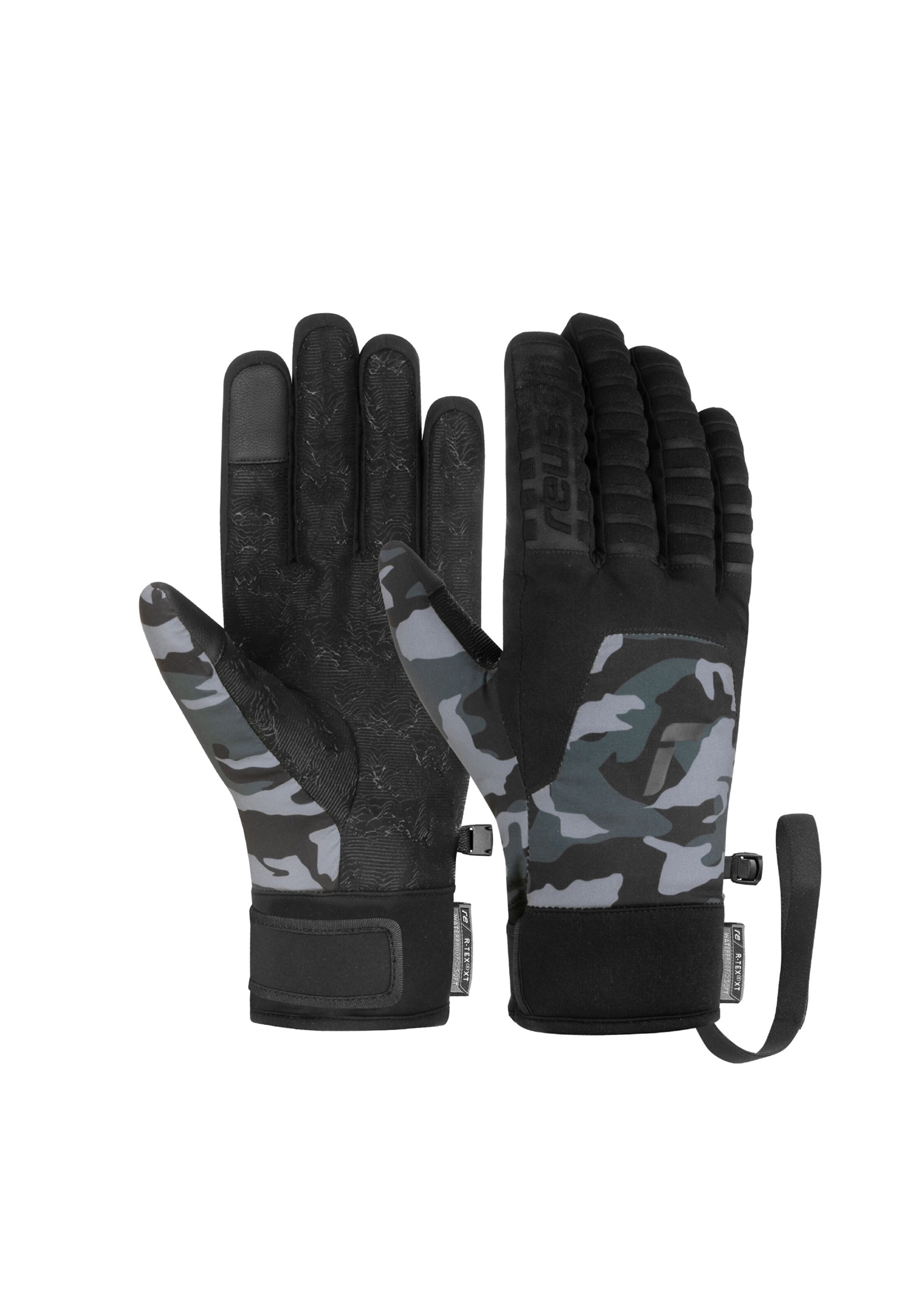 REUSCH Sporthandschuhe 'Raptor R-TEX® XT TOUCH-TEC™' in Schwarz: Vorderseite