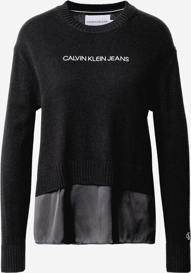 Calvin Klein Jeans Trui in de kleur Zwart / Wit, Productweergave
