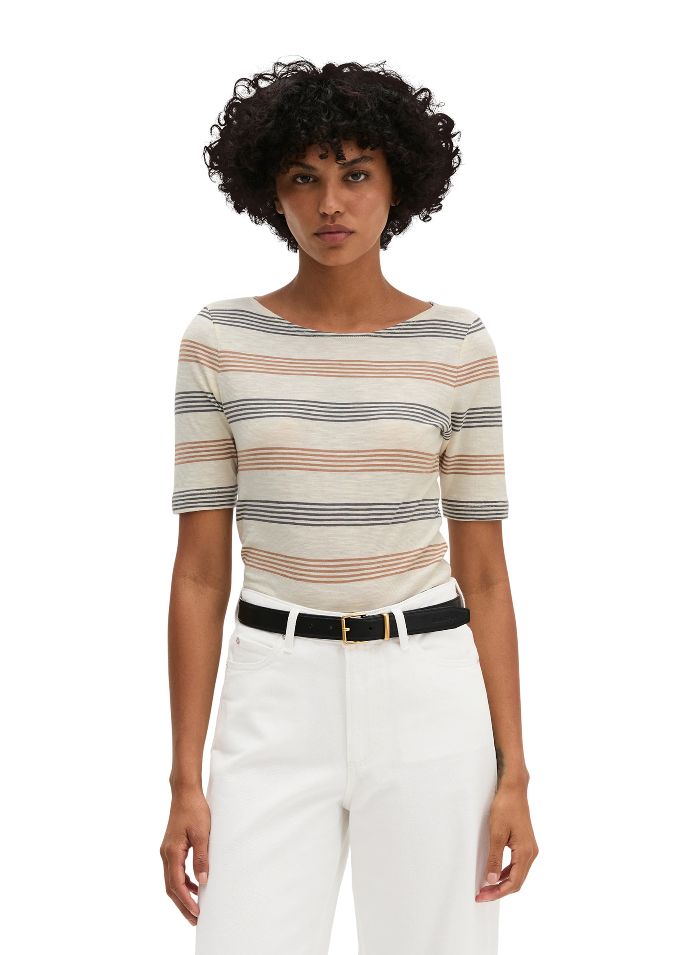 Marc O'Polo Shirt in Beige: front