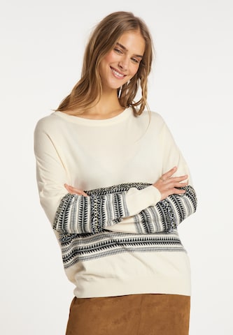 IZIA Sweater in Beige: front