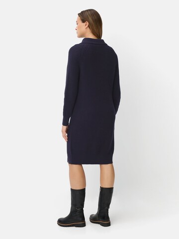 CAMEL ACTIVE Strickkleid mit Reißverschluss in Blau