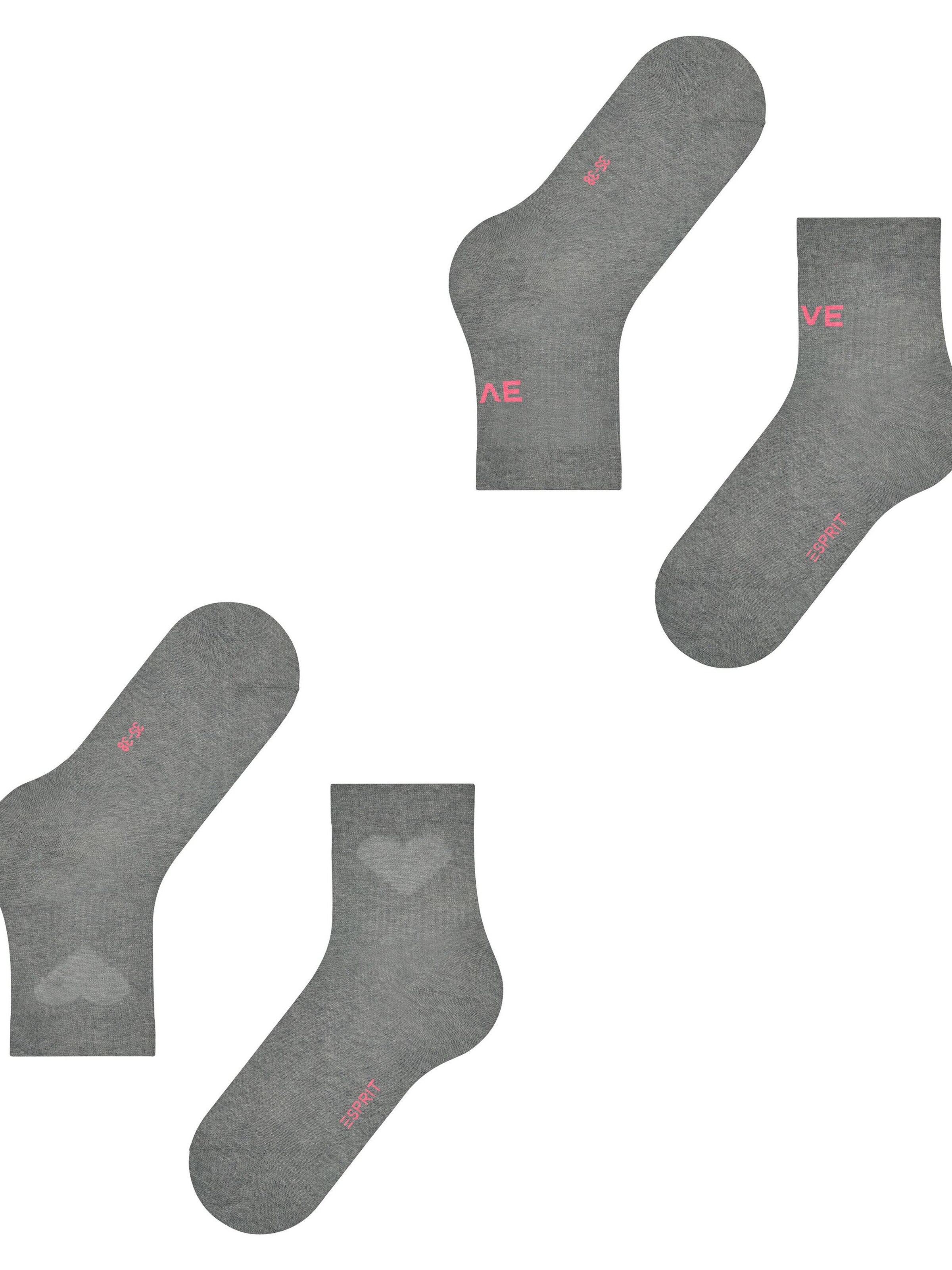 ESPRIT Socks 'Heart & Love' in Grey