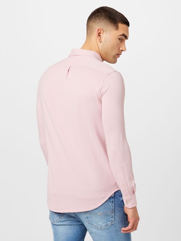 Slim fit Camicia di Polo Ralph Lauren in rosa