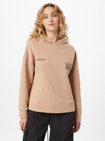 Cartoon Sweatshirt in Beige: predná strana