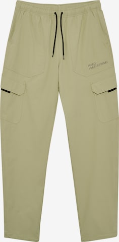 Pantalon cargo HALO en vert : devant