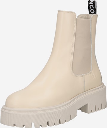 Boots chelsea 'Garbi' di Bianco in beige: frontale