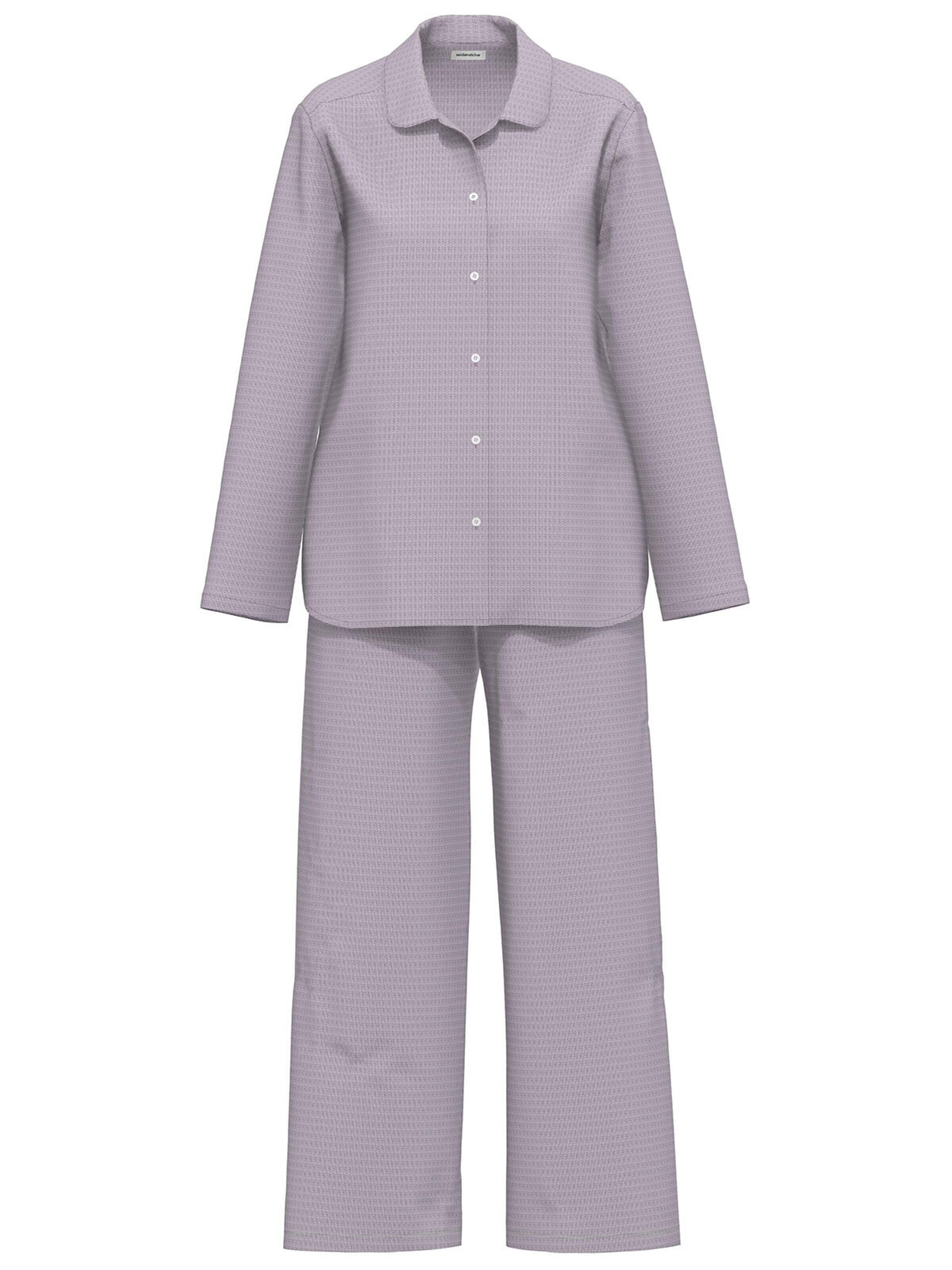 Seidensticker schwarze Rose Pyjama‌‌‌‌‌‌‌‌‌ in Lila: Vorderseite