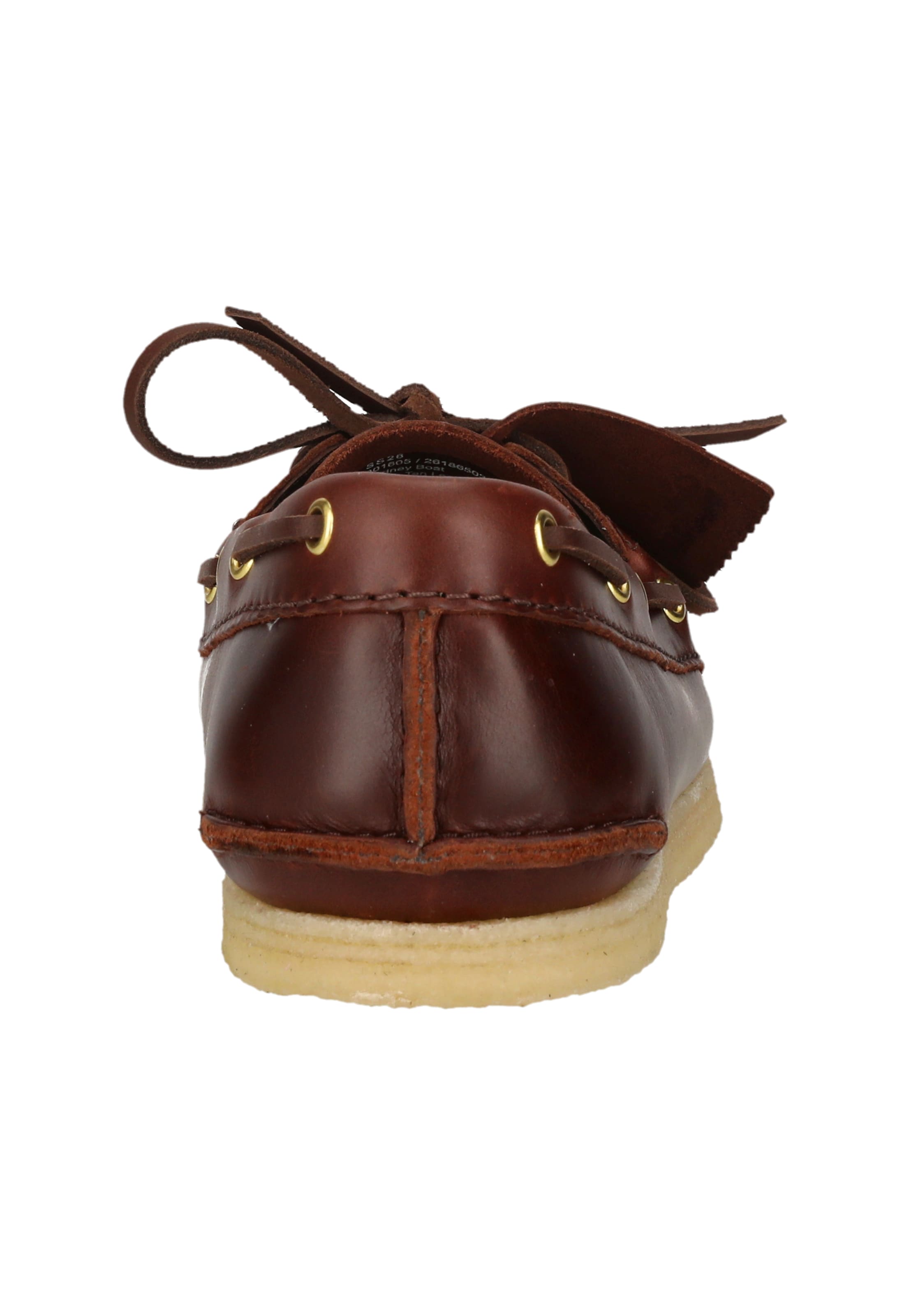 CLARKS Veterschoen 'Godney Boat' in Bruin