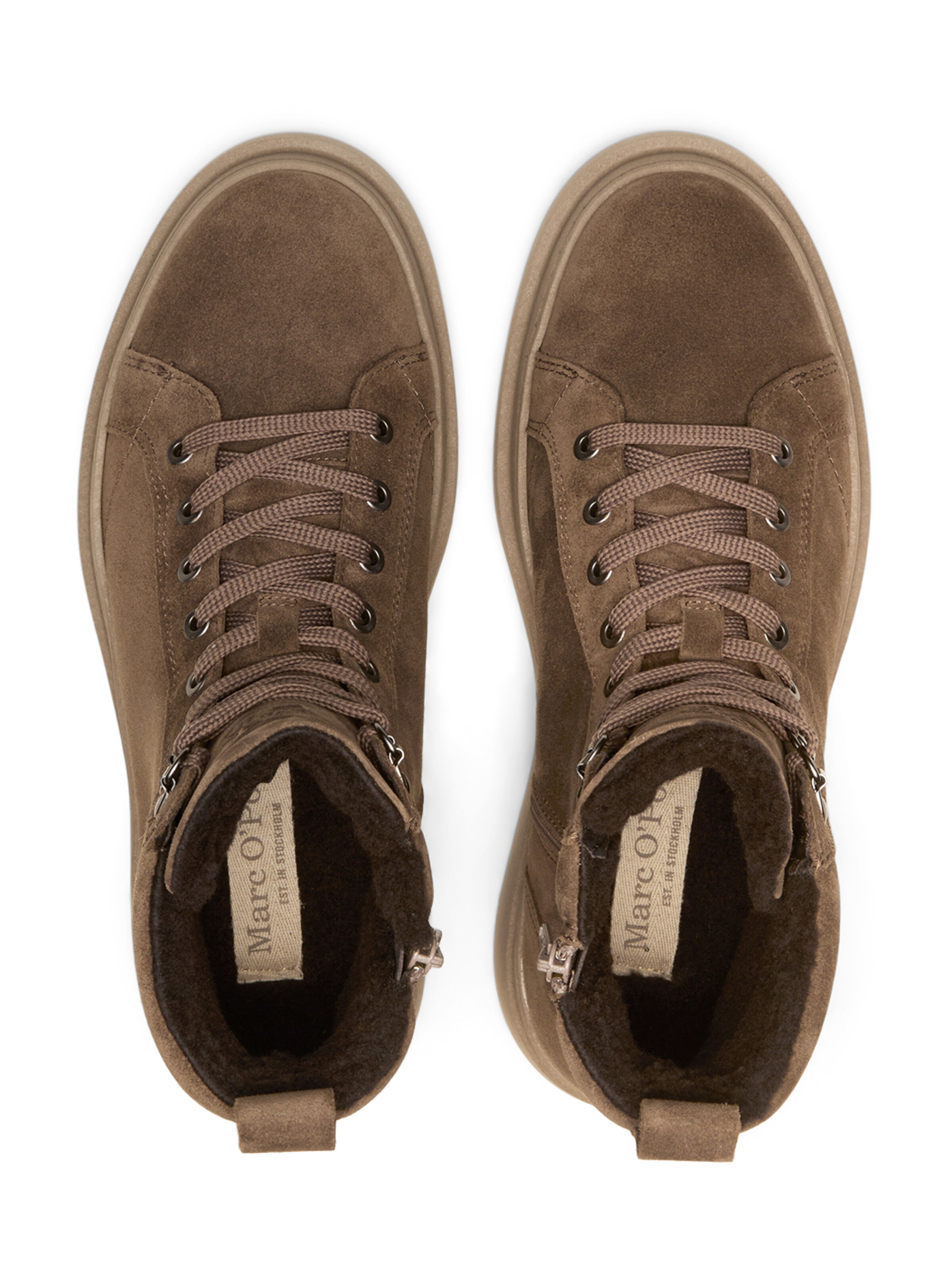 Bottines à lacets Marc O'Polo en marron