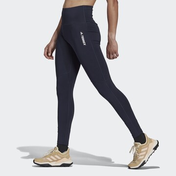 Skinny Pantaloni per outdoor 'TERREX Multi' di ADIDAS TERREX in blu