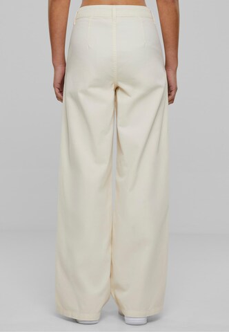 Urban Classics Wide leg Pleat-front trousers in Beige