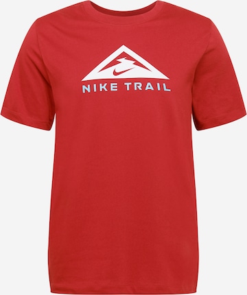 T-Shirt fonctionnel NIKE en rouge : devant