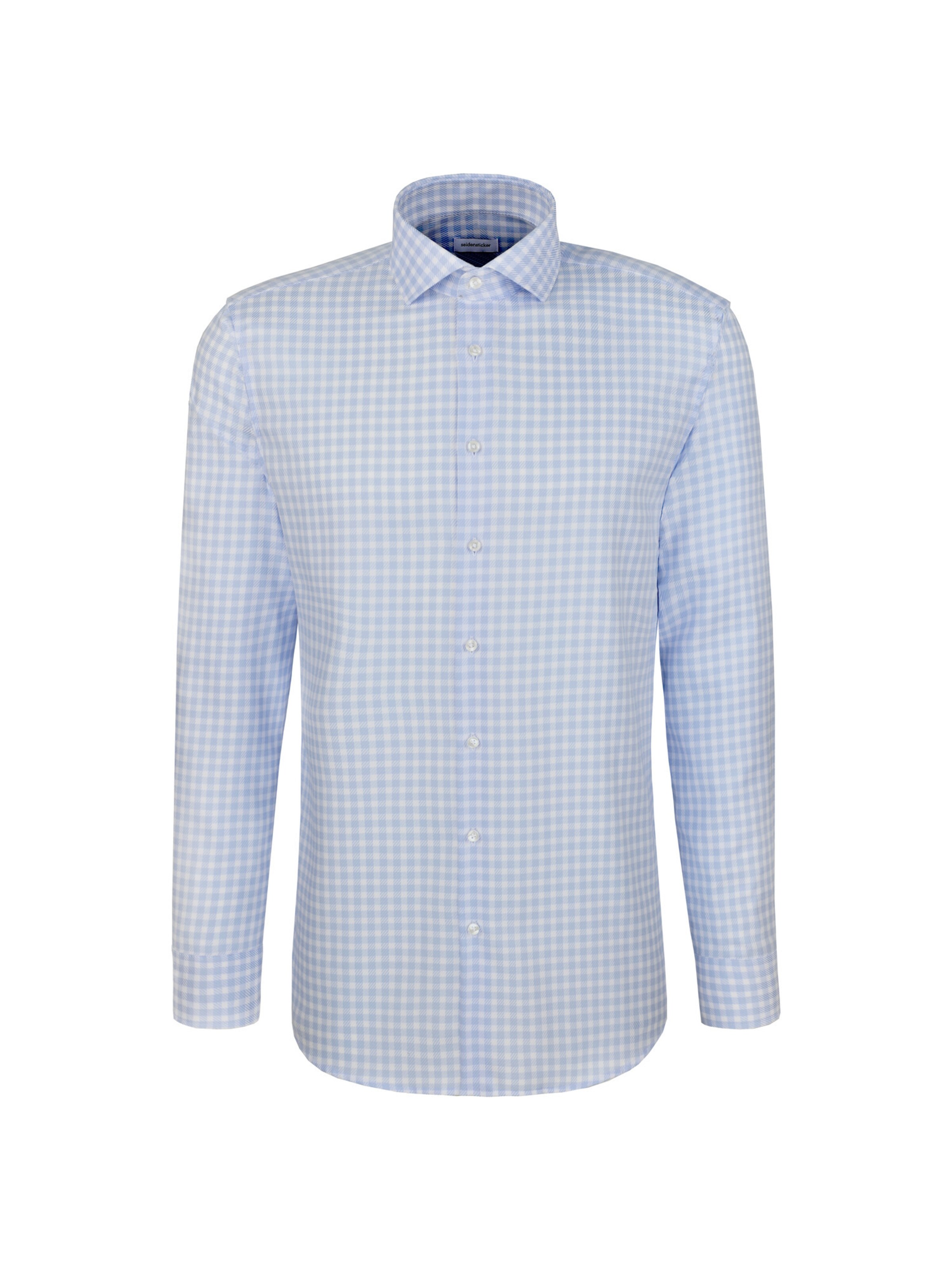 SEIDENSTICKER Regular Fit Business Hemd in Blau: Vorderseite