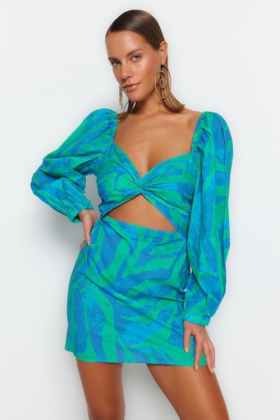 Trendyol Kleid in 34 in türkis / azur / royalblau, Produktansicht