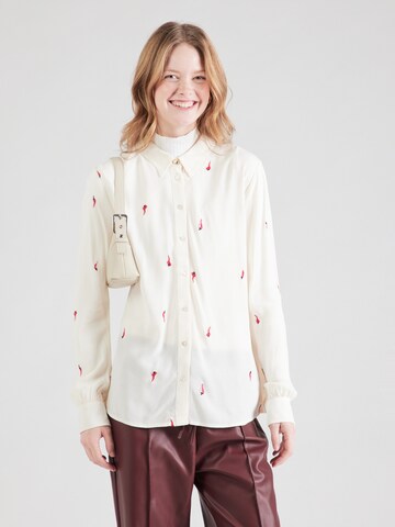Fabienne Chapot Blouse in Beige: voorkant