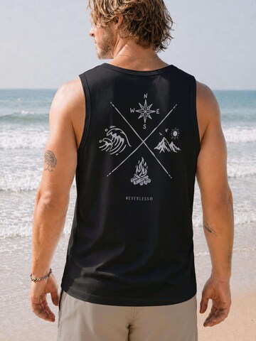 Neverless Shirt 'Nature Compass' in Black