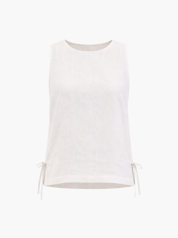 AmourLinen Top 'Rosie'‌‌ in Weiß: Vorderseite