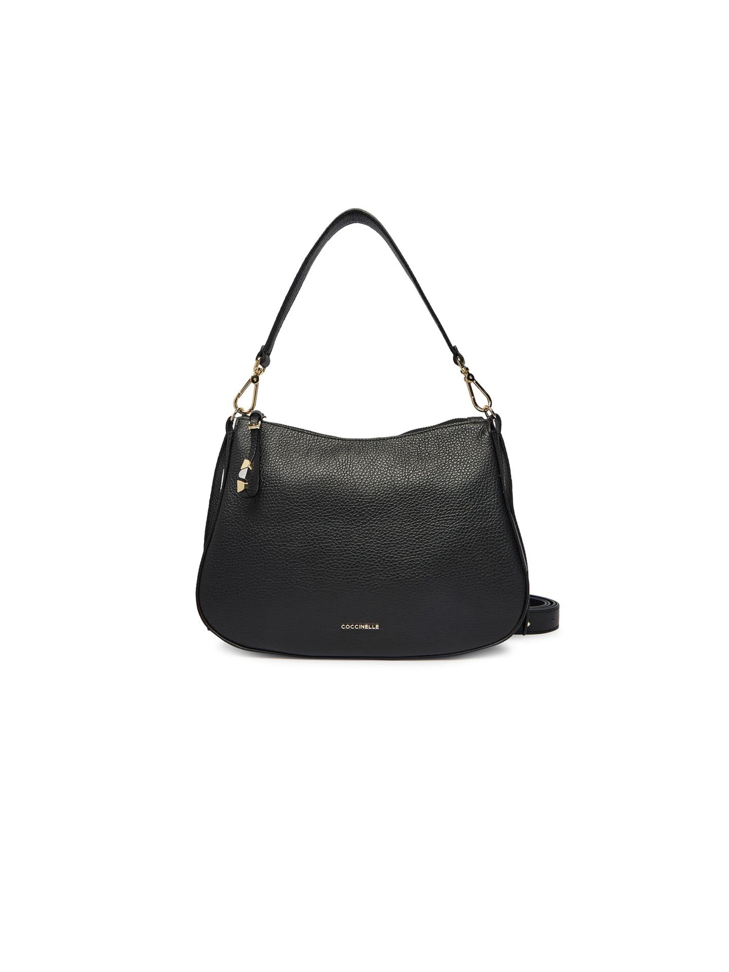 Coccinelle Handtas 'Coccinelle Nory Handbag Grained Leather' in Zwart: voorkant