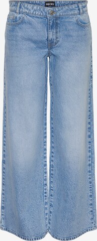 PIECES Wide leg Jeans 'SELMA' in Blue: front