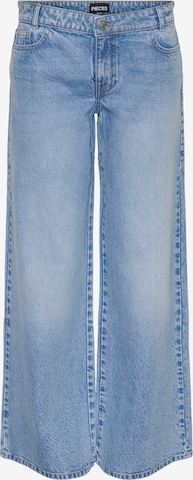 PIECES Wide Leg Jeans 'SELMA' in Blau: predná strana