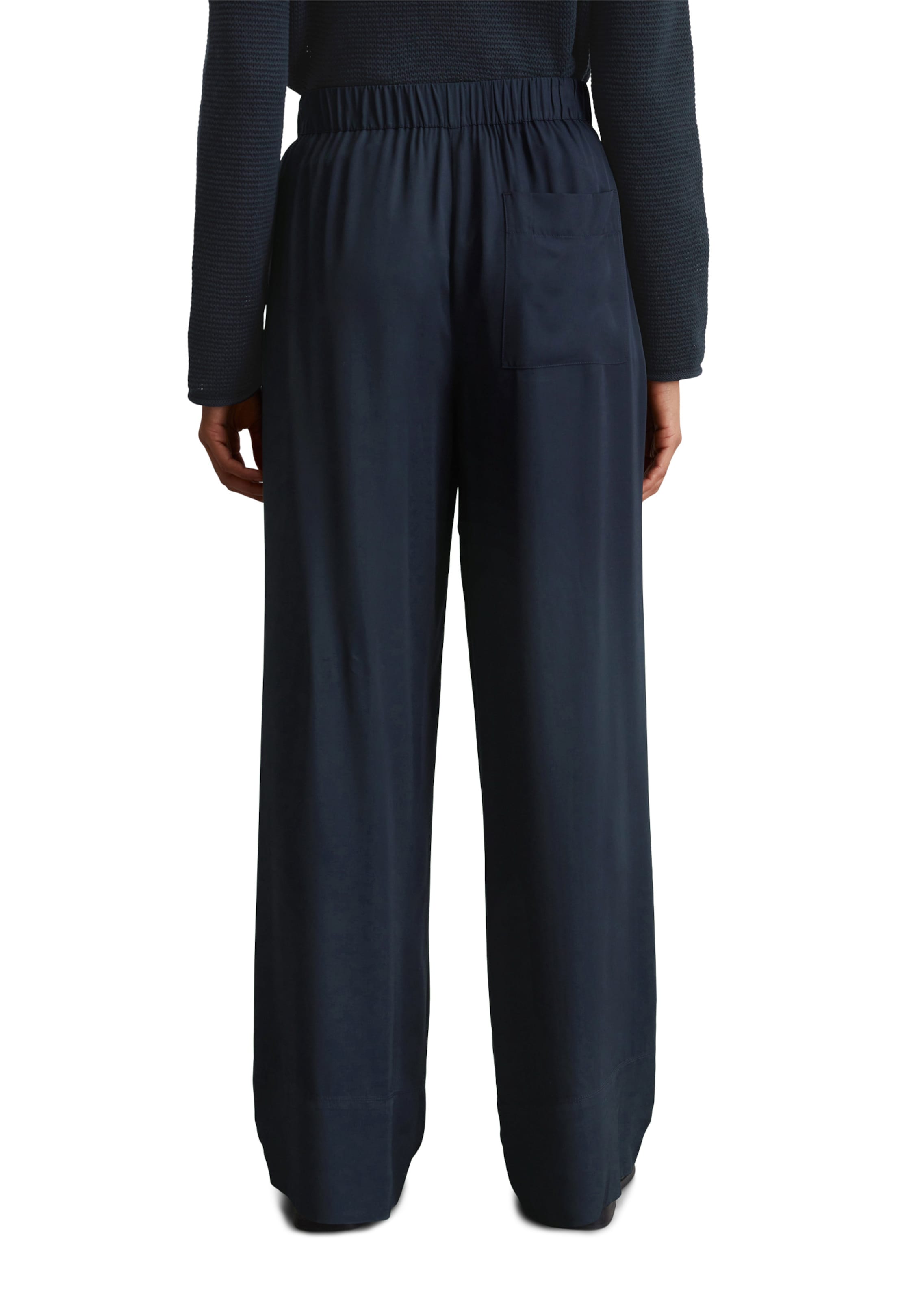 Marc O'Polo Wide Leg Hose in Blau