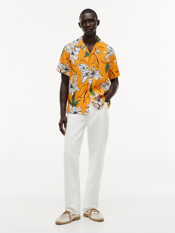 TOMMY HILFIGER Regular Fit Hemd in Orange