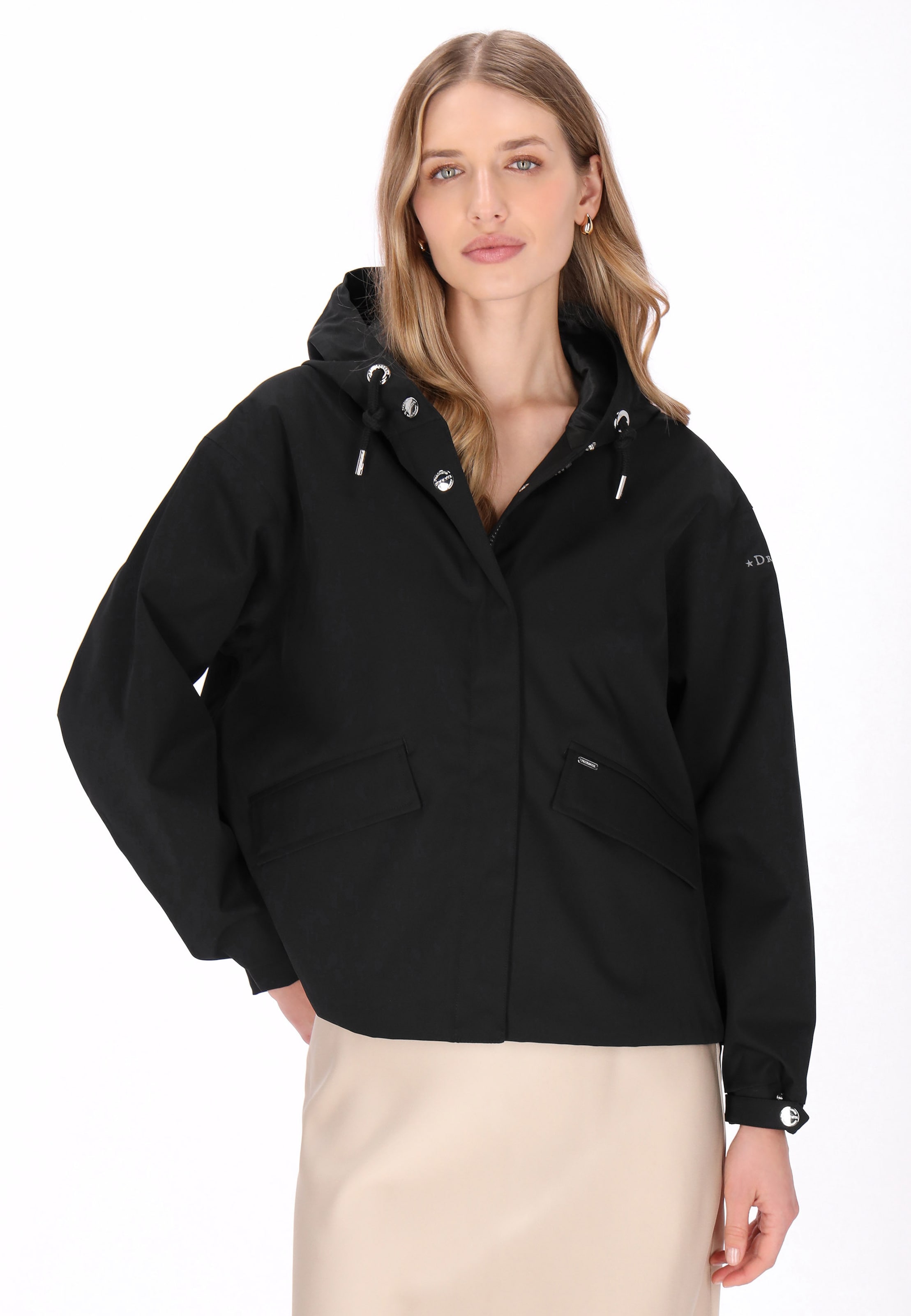 DreiMaster Klassik Between-season jacket in Black: front